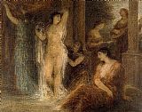 Henri Fantin-latour Famous Paintings - The Bath